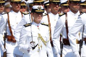 Royal Family Supports Princess Leonor at Flag Swearing Ceremony - Spain