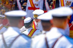 Royal Family Supports Princess Leonor at Flag Swearing Ceremony - Spain