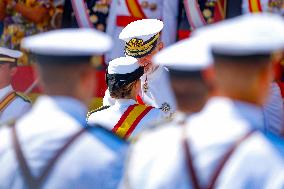 Royal Family Supports Princess Leonor at Flag Swearing Ceremony - Spain