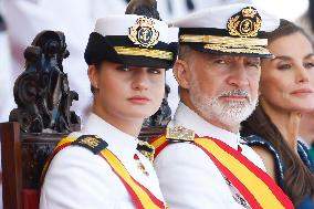 Royal Family Supports Princess Leonor at Flag Swearing Ceremony - Spain