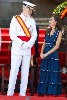 Royal Family Supports Princess Leonor at Flag Swearing Ceremony - Spain