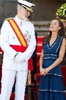 Royal Family Supports Princess Leonor at Flag Swearing Ceremony - Spain