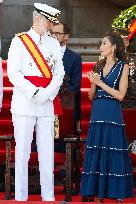 Royal Family Supports Princess Leonor at Flag Swearing Ceremony - Spain
