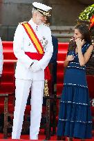 Royal Family Supports Princess Leonor at Flag Swearing Ceremony - Spain
