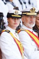 Royal Family Supports Princess Leonor at Flag Swearing Ceremony - Spain