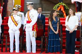 Royal Family Supports Princess Leonor at Flag Swearing Ceremony - Spain