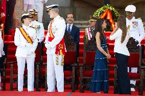 Royal Family Supports Princess Leonor at Flag Swearing Ceremony - Spain