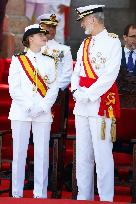 Royal Family Supports Princess Leonor at Flag Swearing Ceremony - Spain