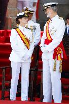 Royal Family Supports Princess Leonor at Flag Swearing Ceremony - Spain