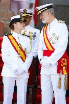 Royal Family Supports Princess Leonor at Flag Swearing Ceremony - Spain