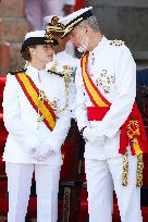 Royal Family Supports Princess Leonor at Flag Swearing Ceremony - Spain