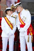 Royal Family Supports Princess Leonor at Flag Swearing Ceremony - Spain
