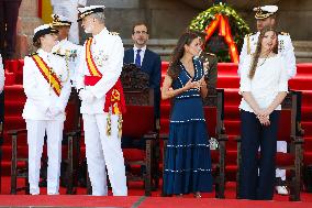 Royal Family Supports Princess Leonor at Flag Swearing Ceremony - Spain