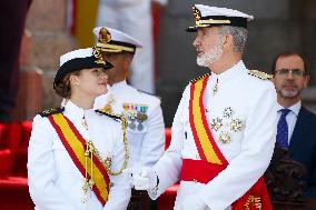 Royal Family Supports Princess Leonor at Flag Swearing Ceremony - Spain