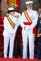 Royal Family Supports Princess Leonor at Flag Swearing Ceremony - Spain