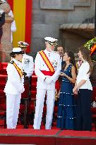 Royal Family Supports Princess Leonor at Flag Swearing Ceremony - Spain