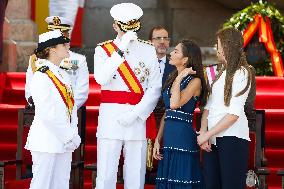 Royal Family Supports Princess Leonor at Flag Swearing Ceremony - Spain