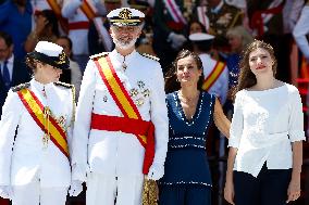 Royal Family Supports Princess Leonor at Flag Swearing Ceremony - Spain