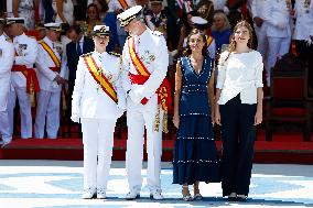 Royal Family Supports Princess Leonor at Flag Swearing Ceremony - Spain