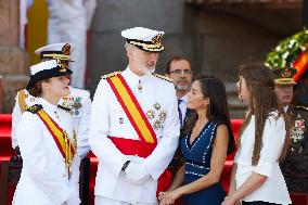 Royal Family Supports Princess Leonor at Flag Swearing Ceremony - Spain