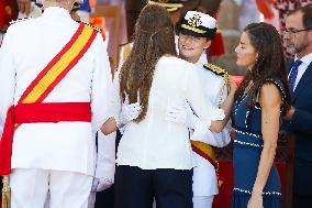 Royal Family Supports Princess Leonor at Flag Swearing Ceremony - Spain