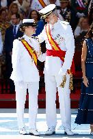 Royal Family Supports Princess Leonor at Flag Swearing Ceremony - Spain