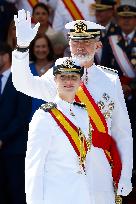 Royal Family Supports Princess Leonor at Flag Swearing Ceremony - Spain