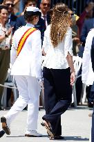 Royal Family Supports Princess Leonor at Flag Swearing Ceremony - Spain