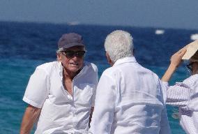 Michael Douglas at Club 55 - Saint-Tropez