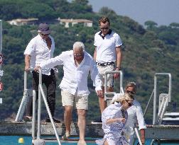 Michael Douglas at Club 55 - Saint-Tropez