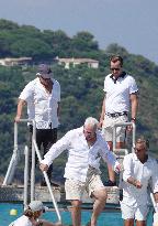Michael Douglas at Club 55 - Saint-Tropez