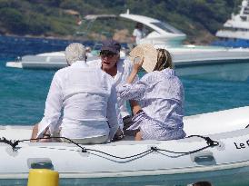Michael Douglas at Club 55 - Saint-Tropez