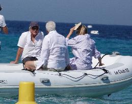 Michael Douglas at Club 55 - Saint-Tropez
