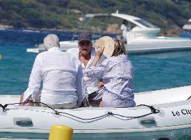 Michael Douglas at Club 55 - Saint-Tropez