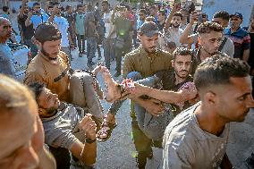 Gazans Killed and Wounded - Gaza City