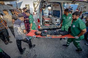 Gazans Killed and Wounded - Gaza City