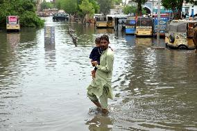 Monsoon Rains Cause Flooding in Hyderabad - Pakistan