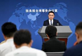 China s Taiwan Affairs Office Press Conference in Beijing - China