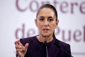 President Claudia Sheinbaum Holds Briefing Conference - Mexico