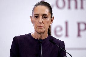 President Claudia Sheinbaum Holds Briefing Conference - Mexico