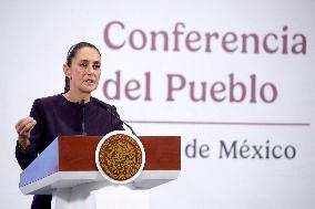 President Claudia Sheinbaum Holds Briefing Conference - Mexico