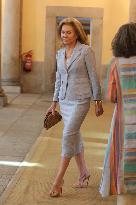 King and Queen of Spain Host Princess of Asturias Foundation Meeting - Madrid