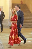 King and Queen of Spain Host Princess of Asturias Foundation Meeting - Madrid