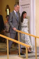 King and Queen of Spain Host Princess of Asturias Foundation Meeting - Madrid