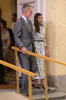King and Queen of Spain Host Princess of Asturias Foundation Meeting - Madrid