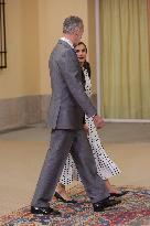 King and Queen of Spain Host Princess of Asturias Foundation Meeting - Madrid