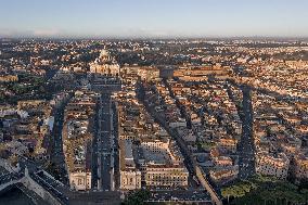 Illustration - Aerial Rome - Italy