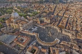 Illustration - Aerial Rome - Italy