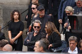 Thierry Ardisson Funeral - Paris