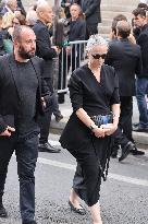 Thierry Ardisson Funeral - Paris